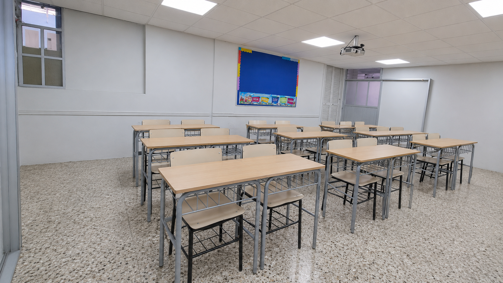 Salón de clases de primaria del Instituto Guillermo Marconi